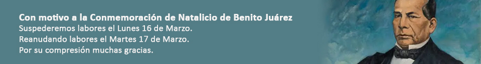 16 Marzo  Día NO Laboral